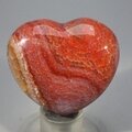 Fire Agate Crystal Heart ~46mm