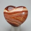 Fire Agate Crystal Heart ~46mm