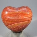 Fire Agate Crystal Heart ~46mm