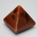 Fire Agate Pyramid ~35mm