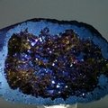 Flame Aura Quartz Crystal Geode ~85mm