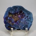 Flame Aura Quartz Geode ~65x53mm