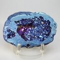 Flame Aura Quartz Geode ~77x54mm