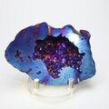 Flame Aura Quartz Geode ~86x57mm