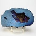 Flame Aura Quartz Geode ~90x51mm