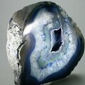 Free-standing Polished Agate - Blue ~111x109mm