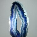 Free-standing Polished Agate - Blue ~136x72mm