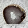 Free-standing Polished Agate - Natural Brown ~113x126cm