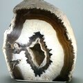 Free-standing Polished Agate - Natural Brown ~155x162mm