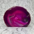 Free-standing Polished Agate - Pink ~104x136cm