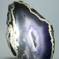 Free-standing Polished Agate - Purple ~107x92mm