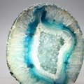 Free Standing Polished Agate - Turquoise ~10.5x11.5cm