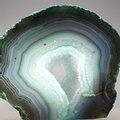 Free Standing Polished Agate - Turquoise ~12.5x11.5cm