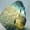 Free-standing Labradorite (Part Polished) ~118x105mm