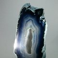 Freestanding Polished Agate - Blue ~12.2 x 7.2cm