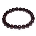 Garnet 8mm Round Bead Bracelet