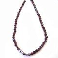 Garnet Gemstone Crystal Necklace with clasp - 18 Inches