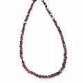 Garnet Gemstone Crystal Necklace with clasp - 18 Inches