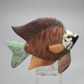 Gemstone Fish Carving ~80x69mm