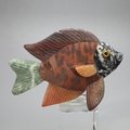 Gemstone Fish Carving ~89x65mm
