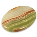 Green Onyx Palm Stone ~70x50mm