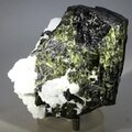 Green Sheen Tourmaline & Quartz Mineral Specimen ~87mm