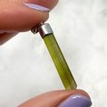 Green Tourmaline Healing Crystal Pendant ~35mm