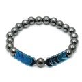 Hematite Crystal Bracelet - Blue Arrows