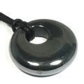 Hematite Donut Necklace 'Willpower'