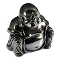 Hematite Sitting Buddha Statue