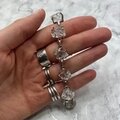 Herkimer Diamond & 925 Sterling Silver Bracelet (length 203mm)