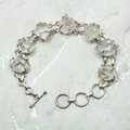 Herkimer Diamond & 925 Sterling Silver Bracelet (length 200mm)