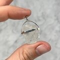 Herkimer Diamond Healing Crystal 925 Silver Pendant  ~20mm
