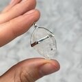 Herkimer Diamond Healing Crystal 925 Silver Pendant  ~28mm