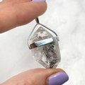 Herkimer Diamond Healing Crystal Pendant  ~34mm