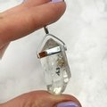 Herkimer Diamond Healing Crystal Pendant  ~37mm