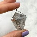 Herkimer Diamond Healing Crystal Pendant  ~37mm