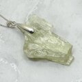 Hiddenite Healing Crystal 925 Silver Pendant ~42mm
