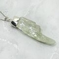 Hiddenite Healing Crystal 925 Silver Pendant ~52mm