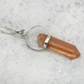 Imperial Topaz & Silver Terminated Point Pendant ~29mm
