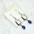 Iolite 925 Silver Drop Earrings ~27mm
