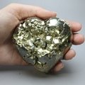 Iron Pyrite Heart ~76x71mm