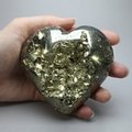 Iron Pyrite Heart ~87x81mm