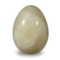 Ivory Calcite Crystal Egg ~48mm