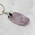 Kunzite Healing Crystal 925 Silver Pendant ~26mm