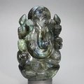 Labradorite Carved Ganesh ~92mm