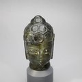 Labradorite Carved Thai Buddha Head ~66mm