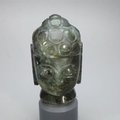Labradorite Carved Thai Buddha Head ~72mm