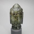 Labradorite Carved Thai Buddha Head ~73mm