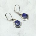 Lapis Lazuli 925 Silver Drop Earrings ~32mm